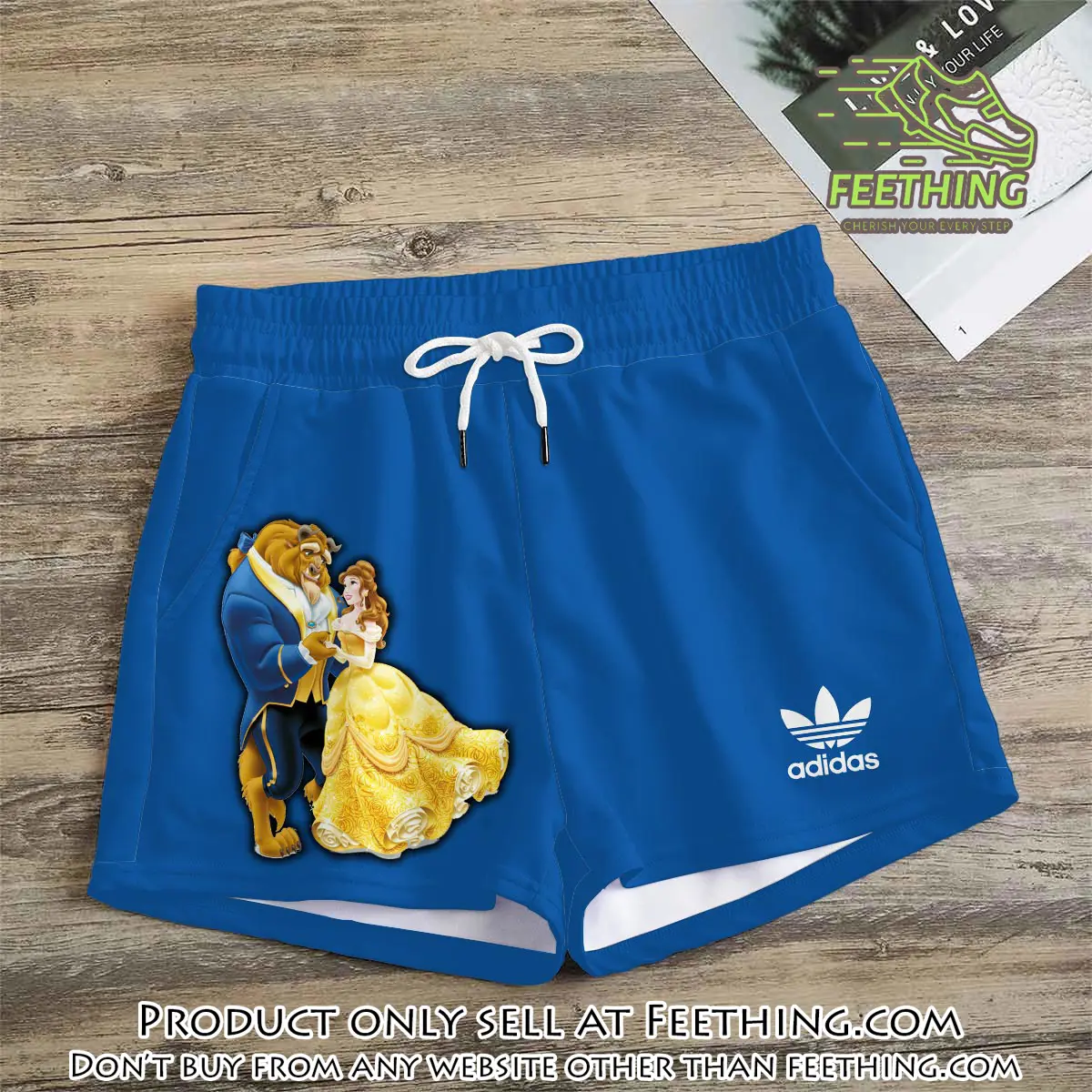 Premium beauty and the beast in adidas women shorts lady beach shorts wms1077 ft5932838